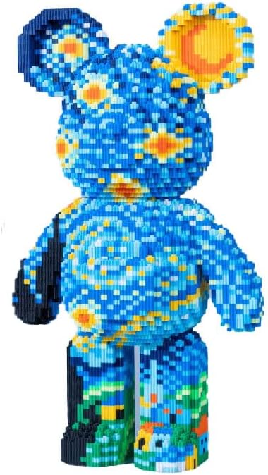 GAMTIM Animal Night Bear Bear Model Set,(9435Pieces) –Ornaments Building Blocks
