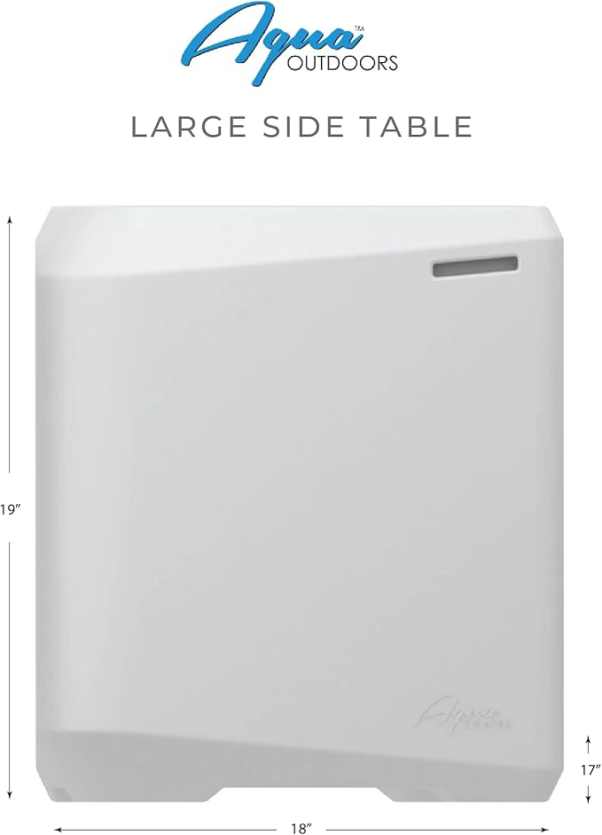 Aqua Outdoors in-Pool Side Table Large for 10-14 in. of Water (Coral Reef)