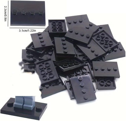 Display Stand for Mini Figure, 50 Piece Classic Bracket Plate 3x4 with 4 Studs, Compatible with Lego Parts and Pieces