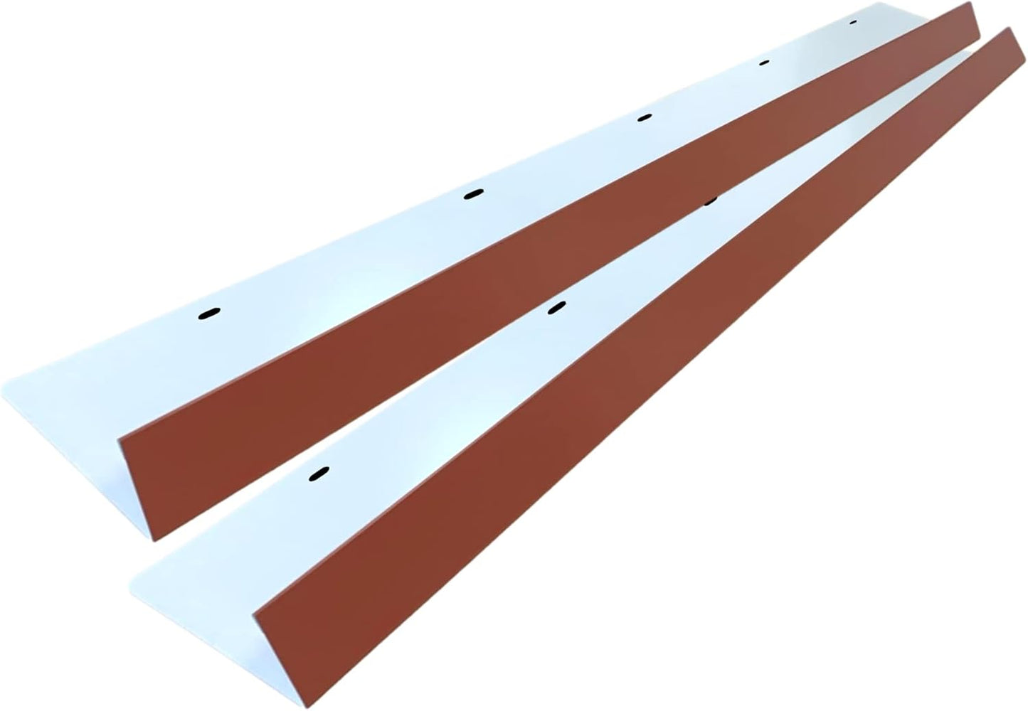 Eagle 1-26 Gauge 5 Foot Rain Diverter - Nails and Instructions Included (Mill Finish Aluminum, Copper, Galvanized, Stainless Steel & More) (2, Barn Red)