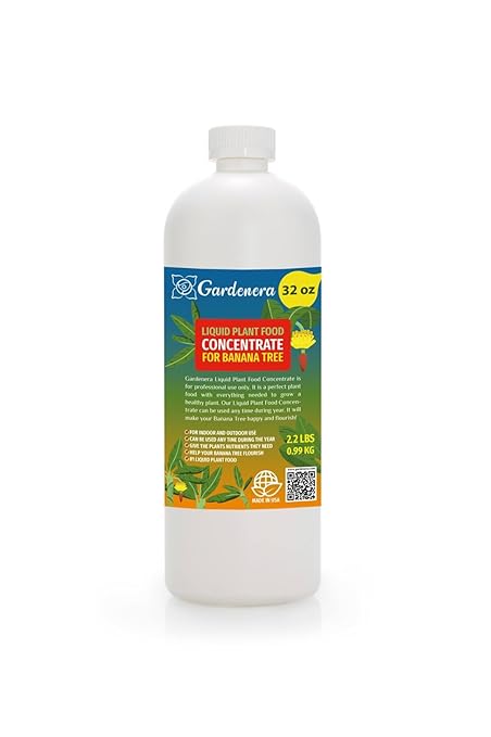Plant Growth Superfood for Banana Trees with 18 Key Vitamins & Minerals - Organic Plant Food Fertilizer - Micro-Fungi and Bio-Organisms for Banana Plant Care & Growth Enhancement - 32oz