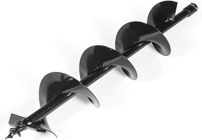 XtremepowerUS Replacement Auger Bit 6" inch for Post Holes Earth Digger Planting Drill Fence Hole Maker Machine Shaft Size 3/4"