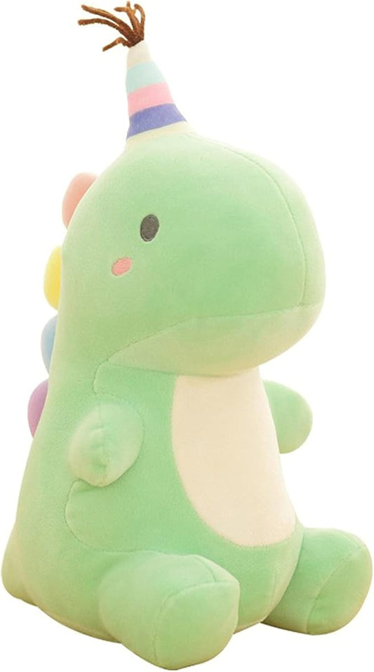 Stuffed Animal Plush Toys, Cute Dinosaur Toy, Soft Dino Plushies for Kids Plush Doll Gifts for Boys Girls (Green, 13.8 Inch)