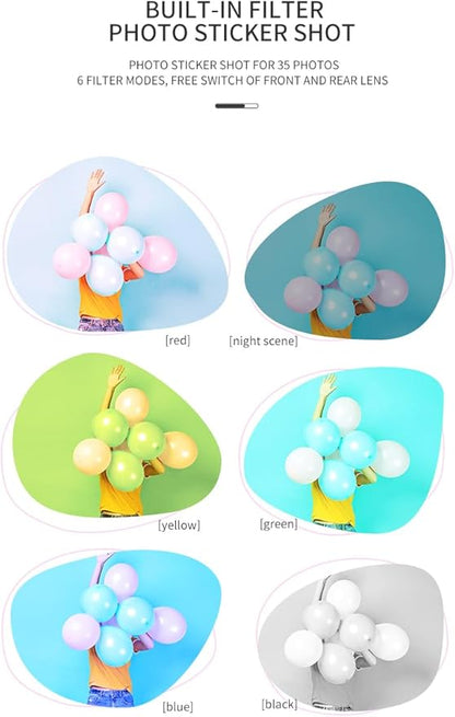 Kids Camera,Kids Digital Camera with Rotating Zoom Lens,1080P HD Digital for Kids with Flash,32GB SD,Christmas Birthday Gifts for Girls Boys 3-12 (Yellow, D6S)