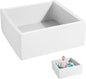 Foam Ball Pit for Toddlers Kids Square Soft Ball Pool Ideal Gift Play Toy for Children Kiddie Pools - White