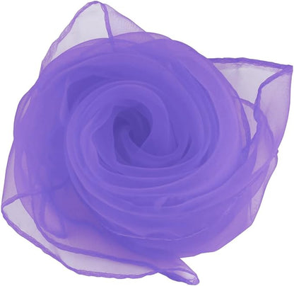 Larcele 12 Pieces Juggling Dance Scarf for Performance Prop Accessory 24 x 24 inches WDSJ-02