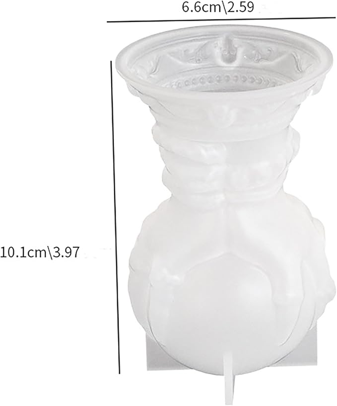 Skull Rose Crystal Ball & Ghost 3D Silicone Molds for Resin Candle & Body Soap Making