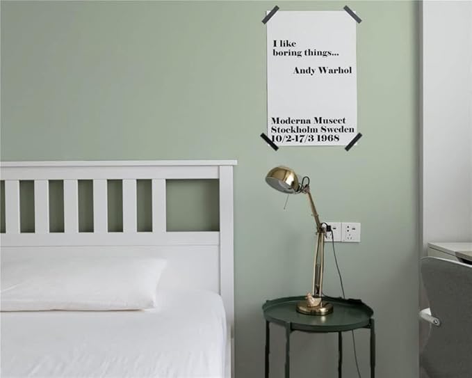 Dimoon 236''x17.7'' Green Peel and Stick Wallpaper Contact Paper Modern Self Adhesive Wall Paper Removable Renter Friendly Textured Solid Color Shelf Cabinet Vinyl Roll (236''x17.7'',Palegreen)