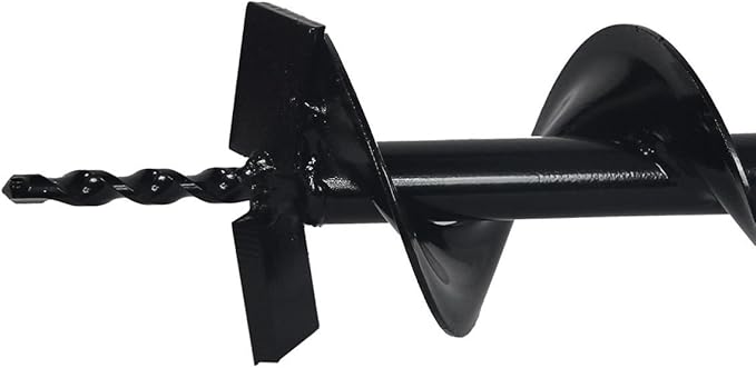 XtremepowerUS Post Hole Digger Replacement Auger Bits Digging 3/4" Shaft Size Plant Fence Dig Planting Hole Fence Dig (12")