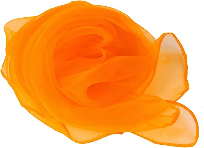 Larcele 12 Pieces Juggling Dance Scarf for Performance Prop Accessory 24 x 24 inches WDSJ-02