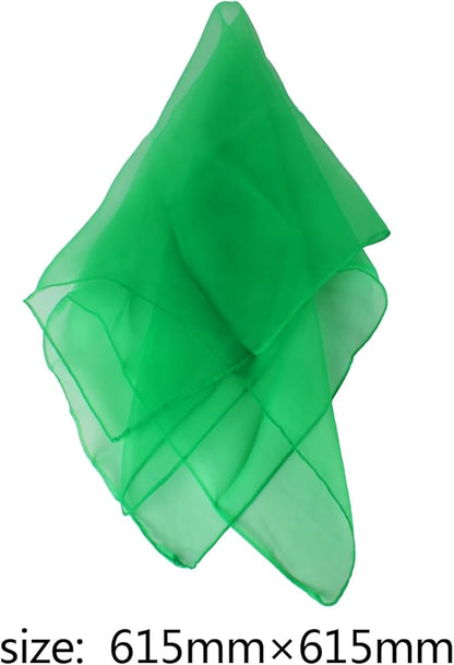 Larcele 12 Pieces Juggling Dance Scarf for Performance Prop Accessory 24 x 24 inches WDSJ-02