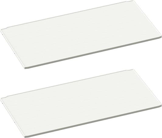 Greesum Shelf of Outdoor Horizontal 27 ft Storage Sheds, for Waterproof and UV Protection 150 Gallon Deck Box, 2 Shelves (Without Shed), White