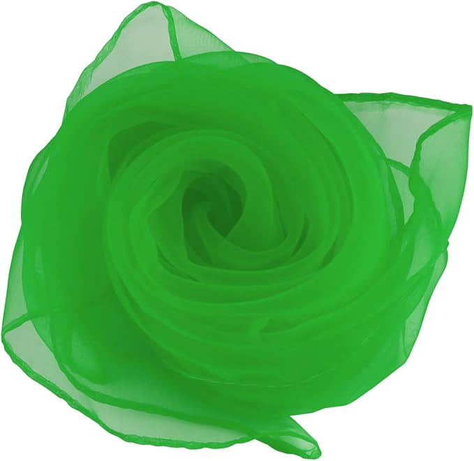 Larcele 12 Pieces Juggling Dance Scarf for Performance Prop Accessory 24 x 24 inches WDSJ-02