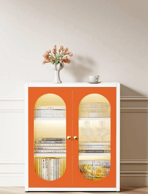 Dimoon 393''x17.7'' Orange Peel and Stick Wallpaper Contact Paper Modern Self Adhesive Wall Paper Removable Renter Friendly Textured Solid Color Shelf Vinyl Roll (393''x17.7'',Tropical Orange)