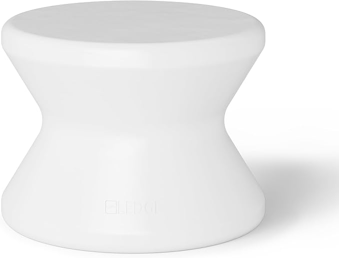 Ledge Lounger Signature Side Table - For Pool Ledges Up to 10" Inches Deep - Indoor/Outdoor All Weather Table for Porch, Patio, Garden, Backyard and Beach (White)