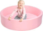 TRENDBOX Extra Large Soft Foam Ball Pit 51.2" x 11.8" (NO Balls) in Large Sponge Round Ball Pool Indoor Round Children Toddler Playpen - Light Pink