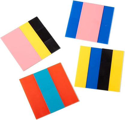 hand2mind Rainbow Fraction Squares, Montessori Math Materials, Fraction Manipulatives, Unit Fraction, Math Manipulatives for Elementary School, Homeschool Supplies (Set of 15)