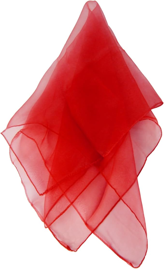 Larcele 12 Pieces Juggling Dance Scarf for Performance Prop Accessory 24 x 24 inches WDSJ-02