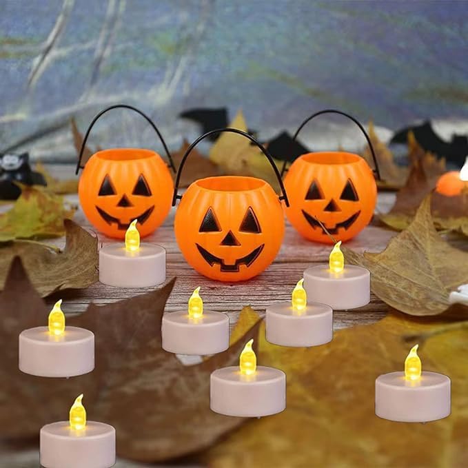 LED Tea Lights Candles- 50Pack Flameless Candles Realistic and Bright Flickering Long Lasting 200Hours for Holiday Celebration,Party, Home Decoration WarmYellow,Battery Operated