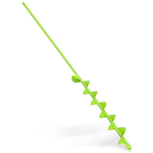 SYITCUN Auger Drill Bit for Planting - 2" X 32" Heavy-Duty Garden Auger Spiral Drill Bit - Bulb Planter Tool & Auger Post Hole Digger - 3/8" Hex Drive Drill