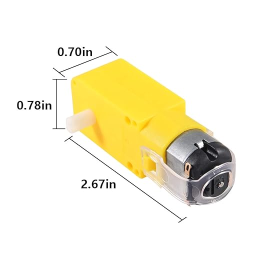 6 PCS DC Electric Motor 3V-6V Dual Shaft Geared TT Magnetic Gearbox Engine，DIY for Arduino Smart Car Robot Toys Cars Chassis Models Vibration Products (6)