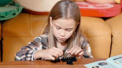 Tricofun® Animals 3D Soft Building Blocks - Cute Animal Kit, Pressure-Relief, STEM Educational Toys, Enhance Hands-On Skills Interlocking Building Blocks (1113-Mini Elephant)