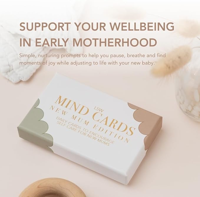 Mind Cards | New Mum Edition | 45 Mindfulness Cards for Women, Ideal for Early Motherhood Support and Self Care | Great New Mom Mothers Day Gifts