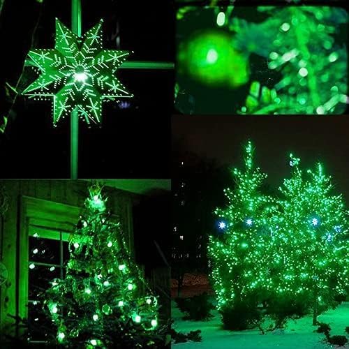 SANJICHA 2-Pack 66FT 200LED Green St. Patrick's Day Lights for Indoor/Outdoor, Super Bright Plug in Fairy Lights, Waterproof String Lights for Festive Decorations St Patrick's Day Garden Tree