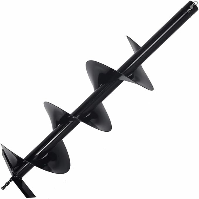 XtremepowerUS Post Hole Digger Replacement Auger Bits Digging 3/4" Shaft Size Plant Fence Dig Planting Hole Fence Dig (12")