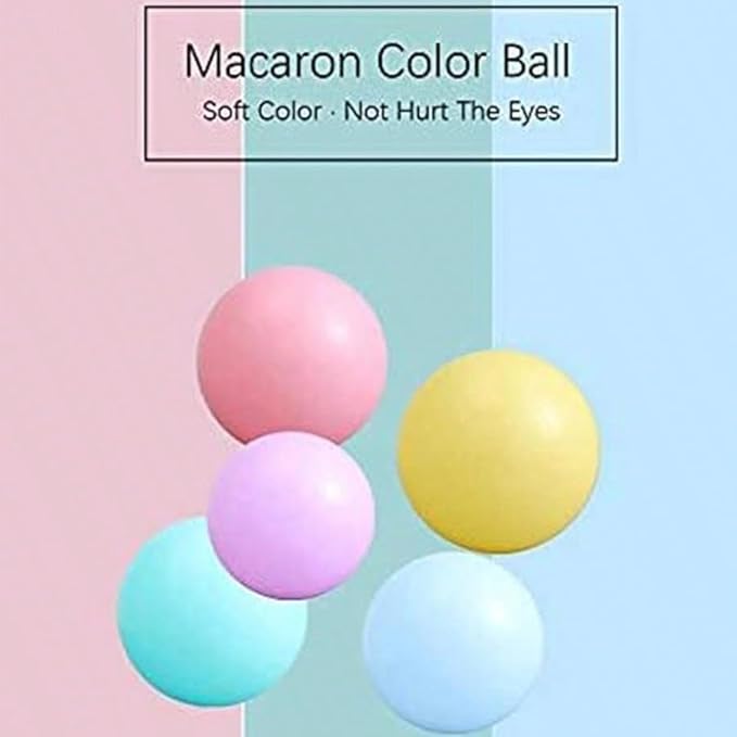 MoonxHome Ball Pit Balls for Toddlers, BPA Free Crush Proof Plastic Toy Balls for Ball Pit, Children's Pool Water Toys, Macaron Ocean Balls for Play Tent 2.15 Inch Pack of 100…