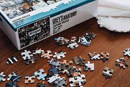 Grey's Anatomy Collage 1000 Piece Jigsaw Puzzle for Adults | Educational Toy Gifts | Challenging Interactive Brain Teaser for Family Game Night | 28 x 20 Inches