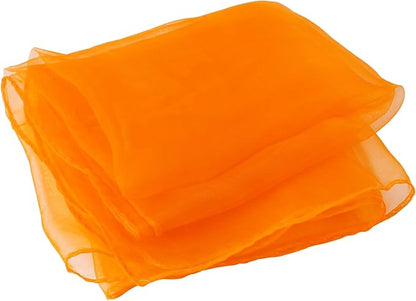 Larcele 12 Pieces Juggling Dance Scarf for Performance Prop Accessory 24 x 24 inches WDSJ-02