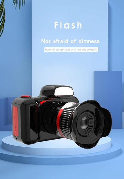 Kids Camera,Kids Digital Camera with Rotating Zoom Lens,1080P HD Digital for Kids with Flash,32GB SD,Christmas Birthday Gifts for Girls Boys 3-12 (Sky Blue, D31)