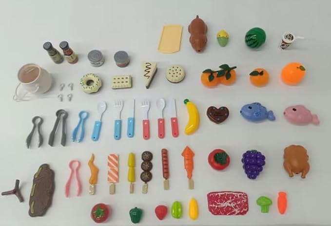 Kids Camping Playset with Pop Up Tent, Pretend BBQ Campfire Sets with Toy Food, Indoor Outdoor Educational Toys for Boys Girls Hiking Adventure Gifts Outdoor Playset Nature Exploration Toys