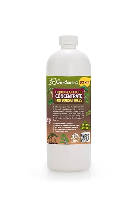 Plant Growth Superfood for Bonsai Trees with 18 Key Vitamins & Minerals - Organic Plant Food Fertilizer - Micro-Fungi and Bio-Organisms for Bonsai Plant Care & Growth Enhancement - 32oz