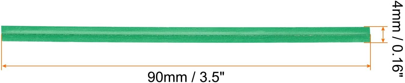 HARFINGTON 1000pcs Bag Twist Ties 3.5" Reusable Kraft Paper Twist Ties Wire Cable Ties for Party Bread Candy Cake, Green