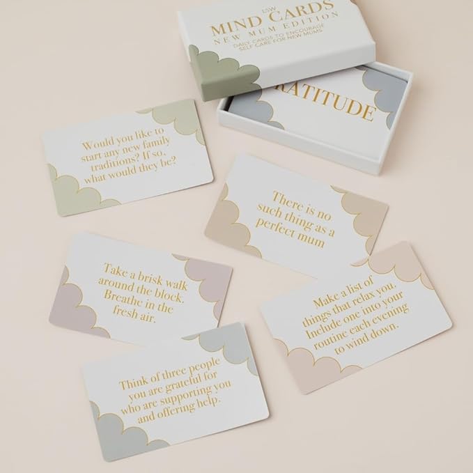Mind Cards | New Mum Edition | 45 Mindfulness Cards for Women, Ideal for Early Motherhood Support and Self Care | Great New Mom Mothers Day Gifts