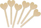 Hygloss Natural Wood Popsicle Sticks - Craft Stick - Great for Arts and Crafts - Valentine’s Day Class Activity - Heart Shape - 6.25 Inches High - 25 Pcs