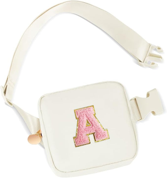 Graduation Gift for Teen Girls Kids Daughter Sister - Birthday Gifts for 2 3 4 5 6 7 8 9 10 11 Year Old Girls,Mini Fanny Pack Cute Crossbody Bag Belt Bag Trendy Stuff - Cream,A