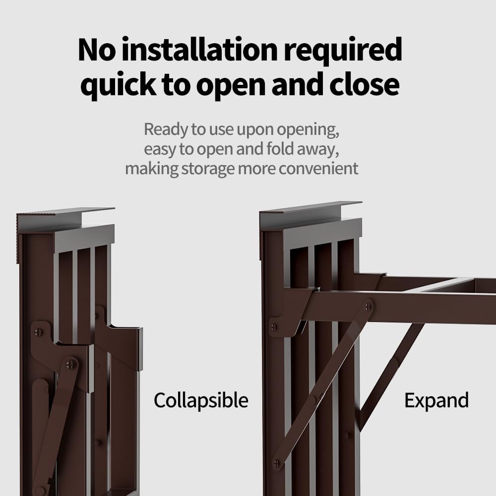 Metal Plant Stand - Rust-Proof Aluminum Flower Pot Stand for Indoor & Outdoor Use, Adjustable Height, Spacious & Sturdy