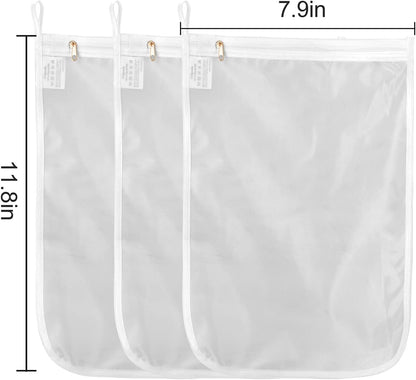 GOGOODA Delicates Laundry Bags, Fine Mesh Wash Bag for Lingerie, Underwear, Bra, Silk, Socks with Hanging Loop
