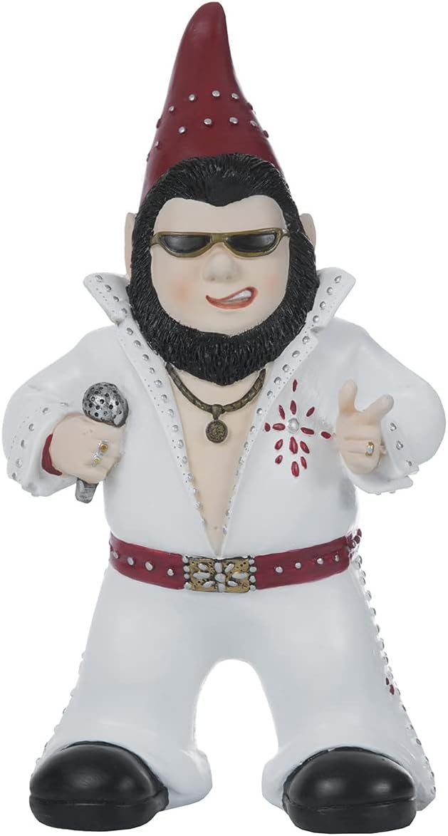 Large Singer Gnome Garden Statue Outdoor Resin Dwarf Figurine Decor Home Decoration Funny Sculpture for Patio Poch Yard Backyard Ornament Housewaiming Unique Gift