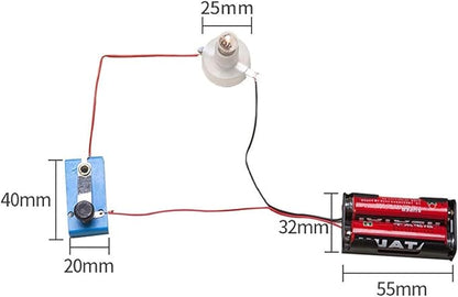 1 Pc Electrical Circuit Experiment Kit, Small Bulb Lights Up Kit Basic Physic Science Playset Educational Kit Use Safety Easy Installation, Learning and Education, Educational Science Kits