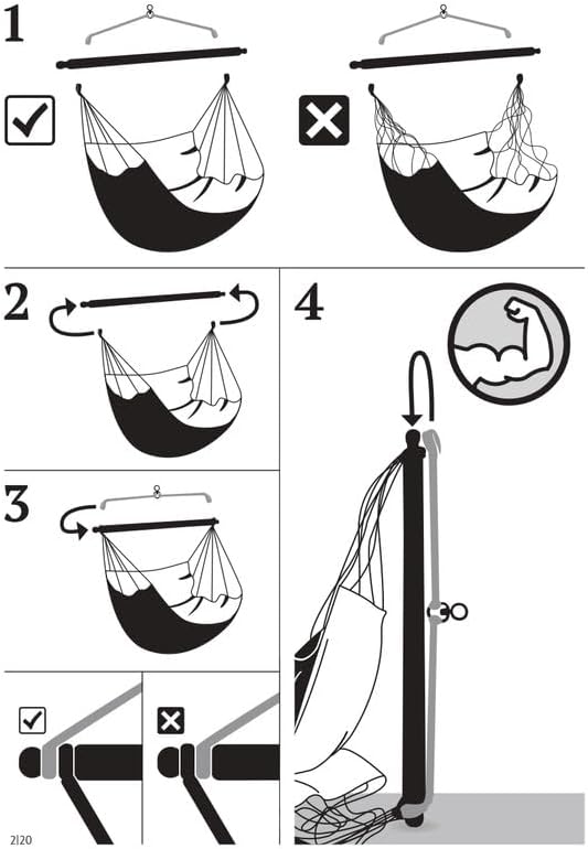 LA SIESTA® - Large Comfort Domingo Hammock Swing Chair & CasaMount - Weather & Tear Resistant Hanging Chair - Outdoor Indoor Hammock Chair w/Suspension Kit for Walls Ceilings Square Beams - Cedar