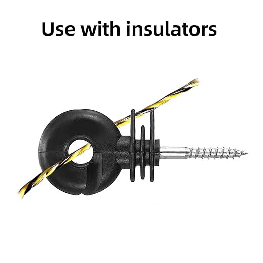 Upgraded Electric Fence Polywire 3366 Feet 1026 Meters, 6 Stainless Steel Strands for Reliable Conductivity and Rust Resistance, Portable Electric Fencing,UV, Rust Resistant