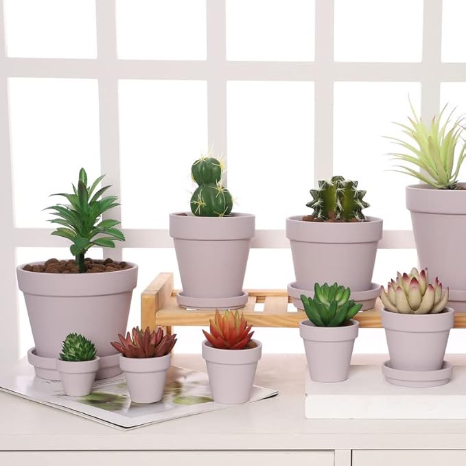 Yishang 2 inch Pink Small Terracotta Pots with Drainage Holes,Mini Clay Ceramic Pottery Planter,Cactus Flower Nursery Terra Cotta Pots, for Indoor/Outdoor Succulent Plants, Crafts(80 Pack)