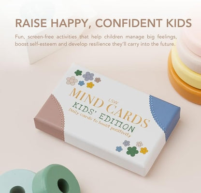 Mind Cards: Kids' Edition | 30 Daily Mindfulness & Gratitude Cards for Children | Screen Free Confidence & Positivity Gift for Emotional Growth