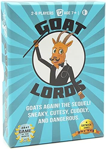 Goat Lords, Hilarious and Competitive Card Game with Goats - Fun Card Games for Adults, Teens, and Family Game Night - Games for Teens, Adults & Kids 2-6 Player (Sequel)