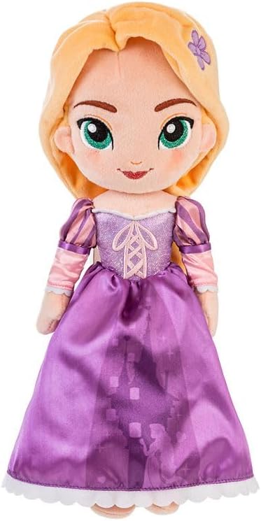 DISNEY STORE Official Princess Plush Doll, Rapunzel from Tangled, Medium 14 Inches, Soft Plushy with Embroidered Features, Princess Toys for Girls, Disney Dolls, Stuffed Animals for Girls