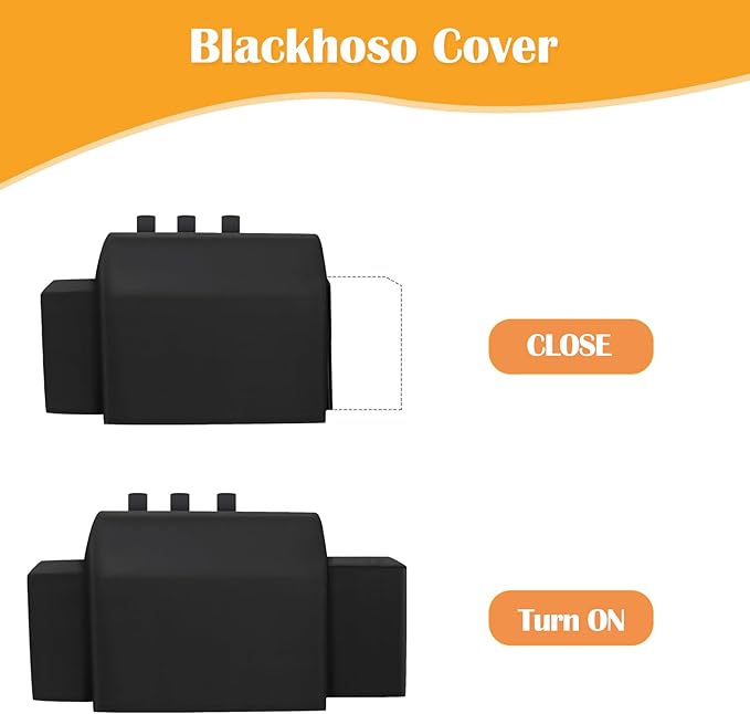 Grill Cover for Char-Griller 3-Burner Dual Fuel Expandable Propane Gas and Charcoal Outdoor Polyester Grill and Smoker Cover, Heavy Duty Waterproof UV Resistant Cover, Outdoor BBQ Accessories